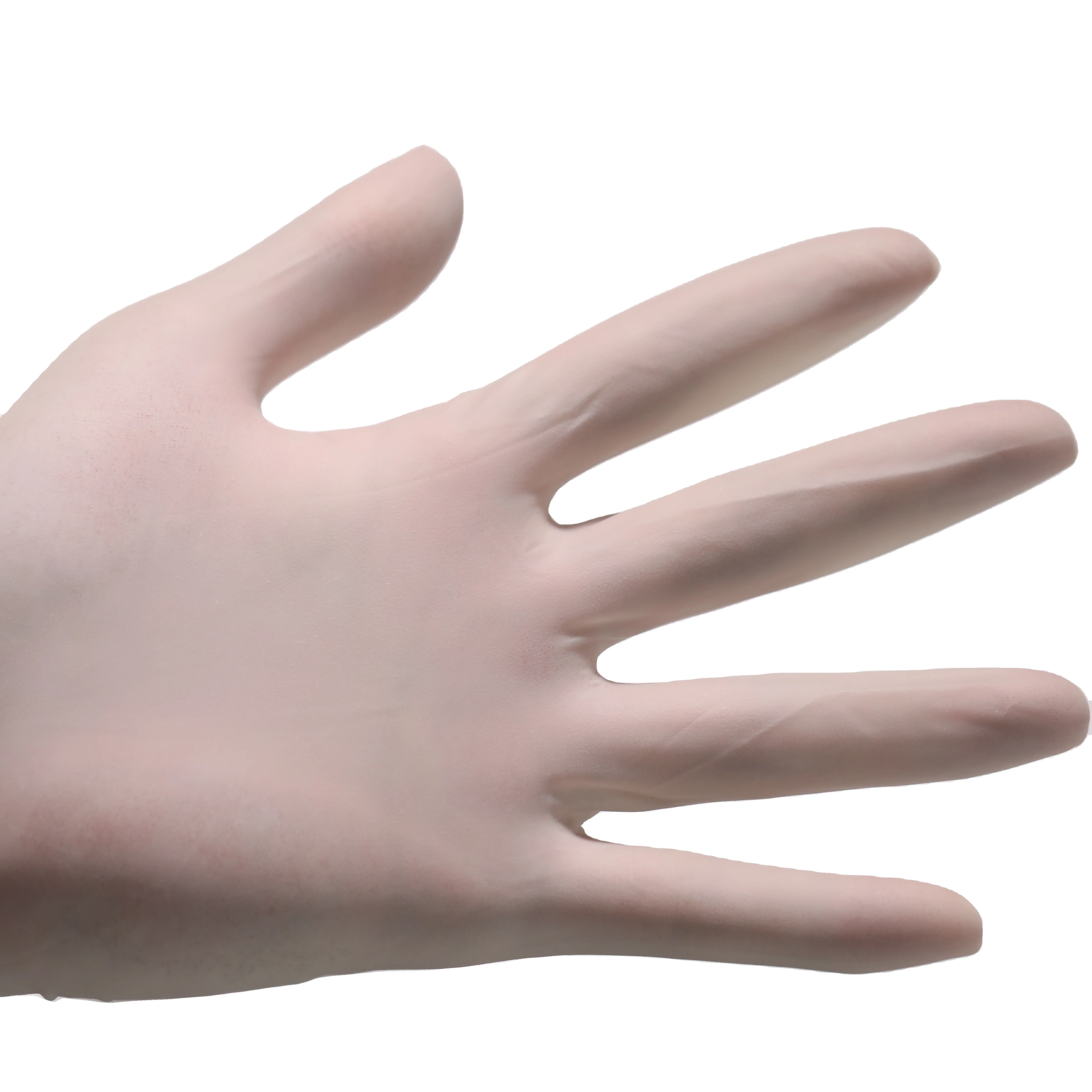 Бесплатный образец порошка Бесплатный белый резиновый осмотр одноразовые медицинские латексные перчатки