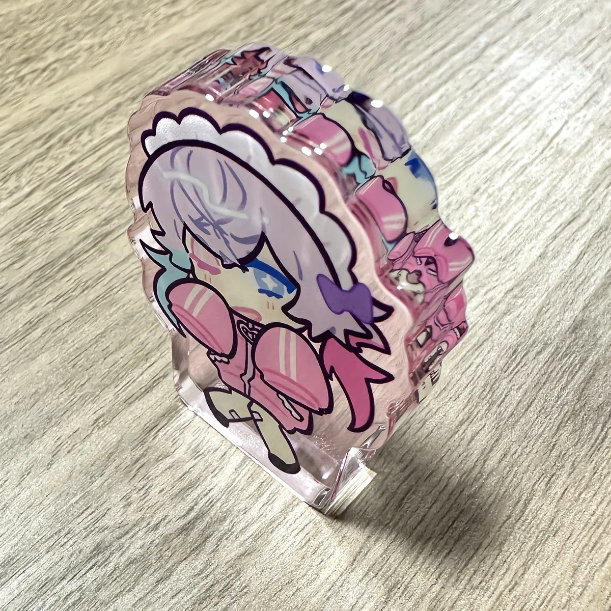 KUIEN Custom Printed Thick Acrylic Block Anime 9MM Thick Translucent Acrylic Stand No Base