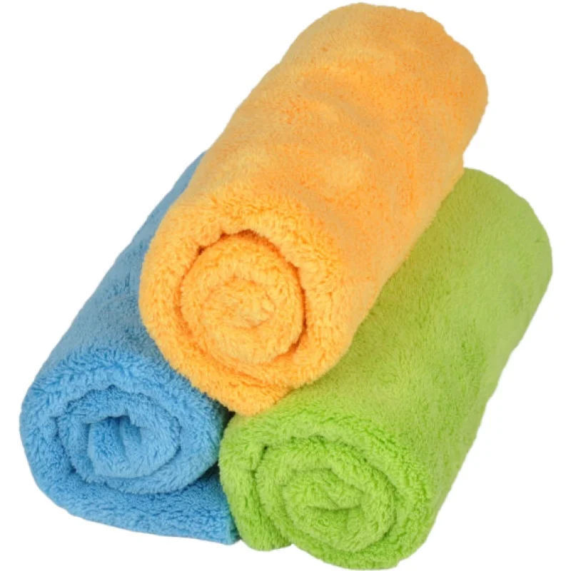 Hot selling knitting 500gsm car cleaning cloth microfiber
