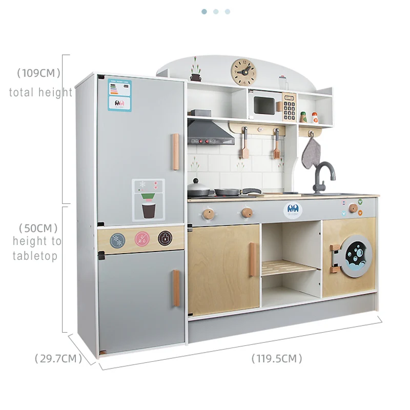 2022 Other Wooden Cooking Kitchen Play Set Educational Toys For Kids Children Toddler