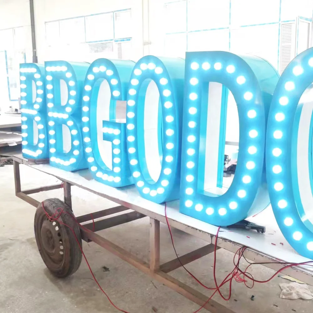 Manufacture wholesale giant outdoor large Alphabet Marquee Letters for wedding