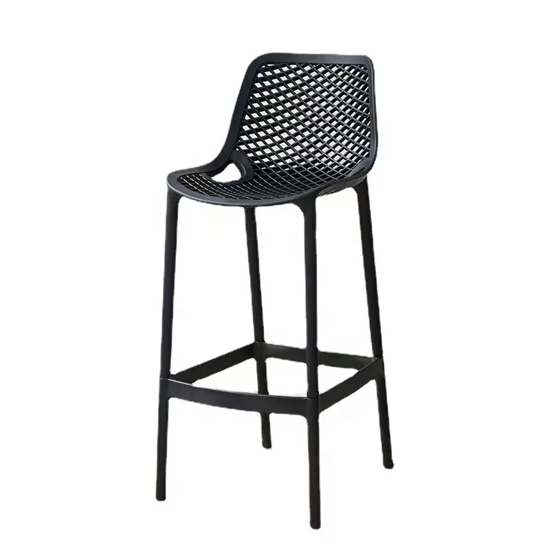 modern design plastic bar stool for kitchen outdoor garden courtyard bar chairs restaurant chair furniture bistro high chair
