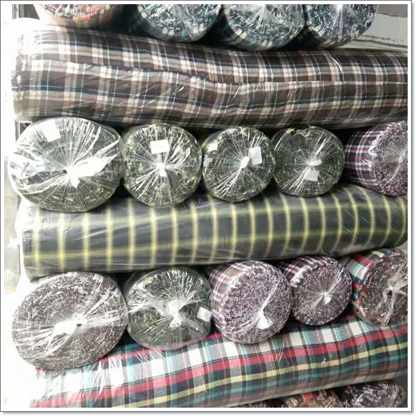 
stock lot China manufacture factory plaid China textile supplier 100% cotton/cvc/tc check/yarn dyed shaoxing keqiao factory 