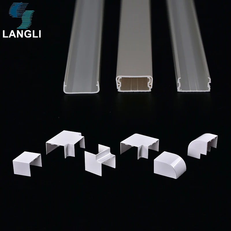 Excellent quality Foshan Factory Fireproof Hot Selling pvc cable trunking size and accessories self adhesive pvc trunking