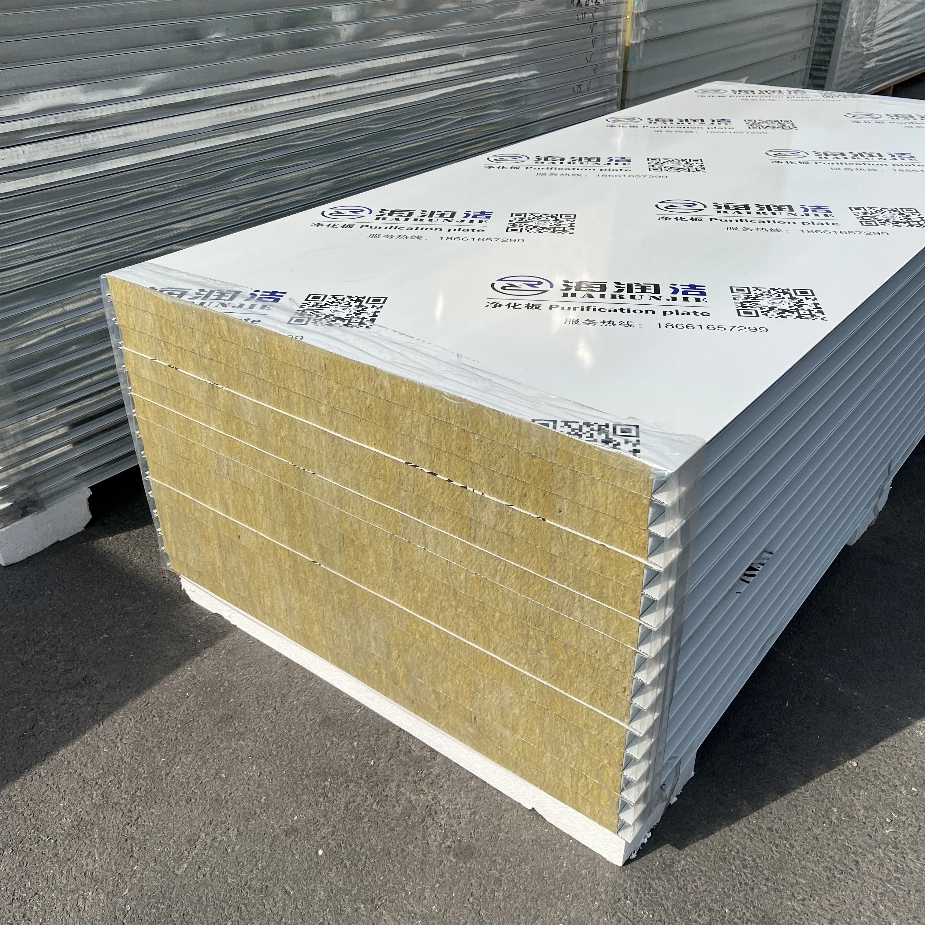 GMP Standard Pharmaceutical Clean Room Used Rock Wool Insulated Sandwich Panels