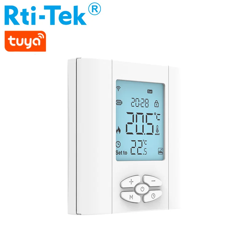 Floor Heating TN Screen 3A Batteries Support Smart Zigbee Boiler Thermostat
