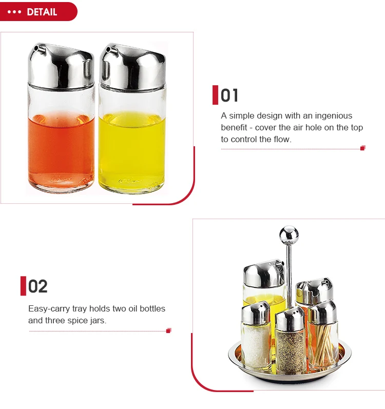 cooking oil dispenser glass bottle with pour spout for kitchen 100 ml 170ml bottles for oil and salt pepper shaker jars