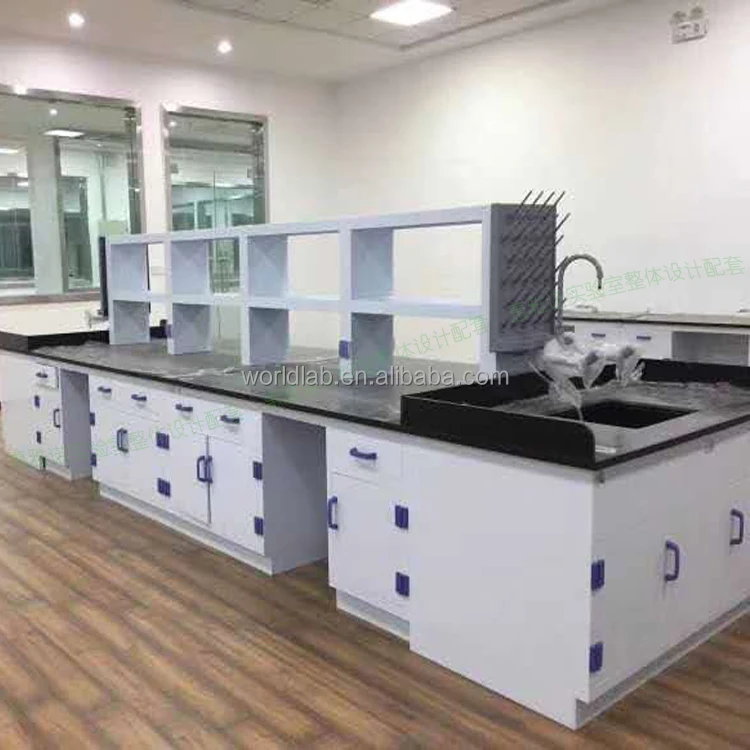 Strong acid and alkali resistant laboratory furniture cabinets PP material experimental table