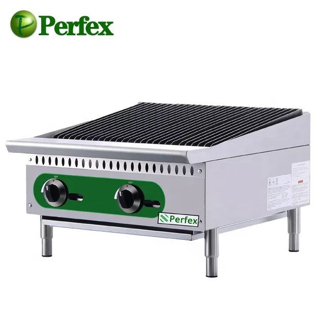 Perfex Gas Lava Rock Grill GBL-4 Commercial Kitchen Cooking Equipment