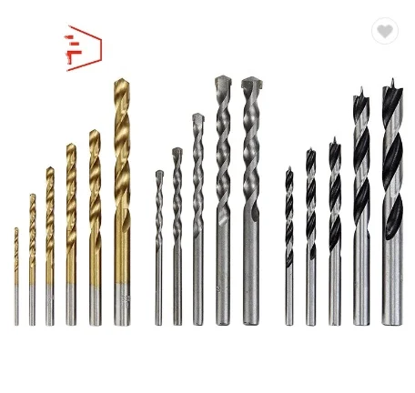 China Factory 16Pcs Metric Combination HSS Twist Drill Bit Set in Plastic Box for Metal Masonry Wood Working
