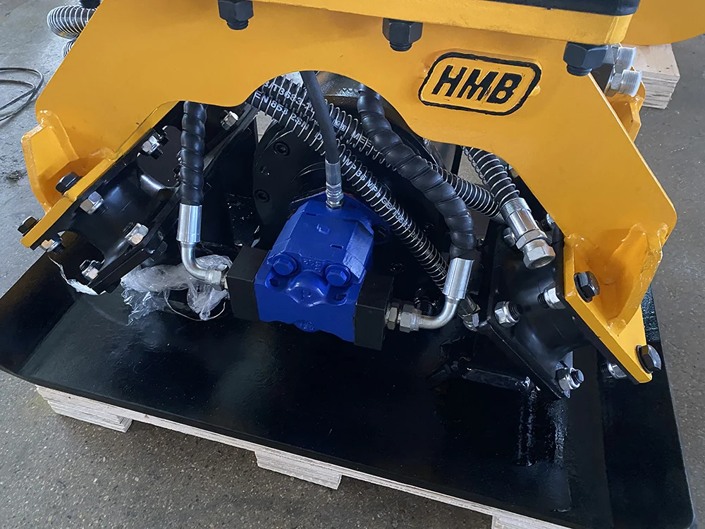 hydraulic vibratory concrete vibrator mini stone vibrating plate compactor excavator hydraulic compactor