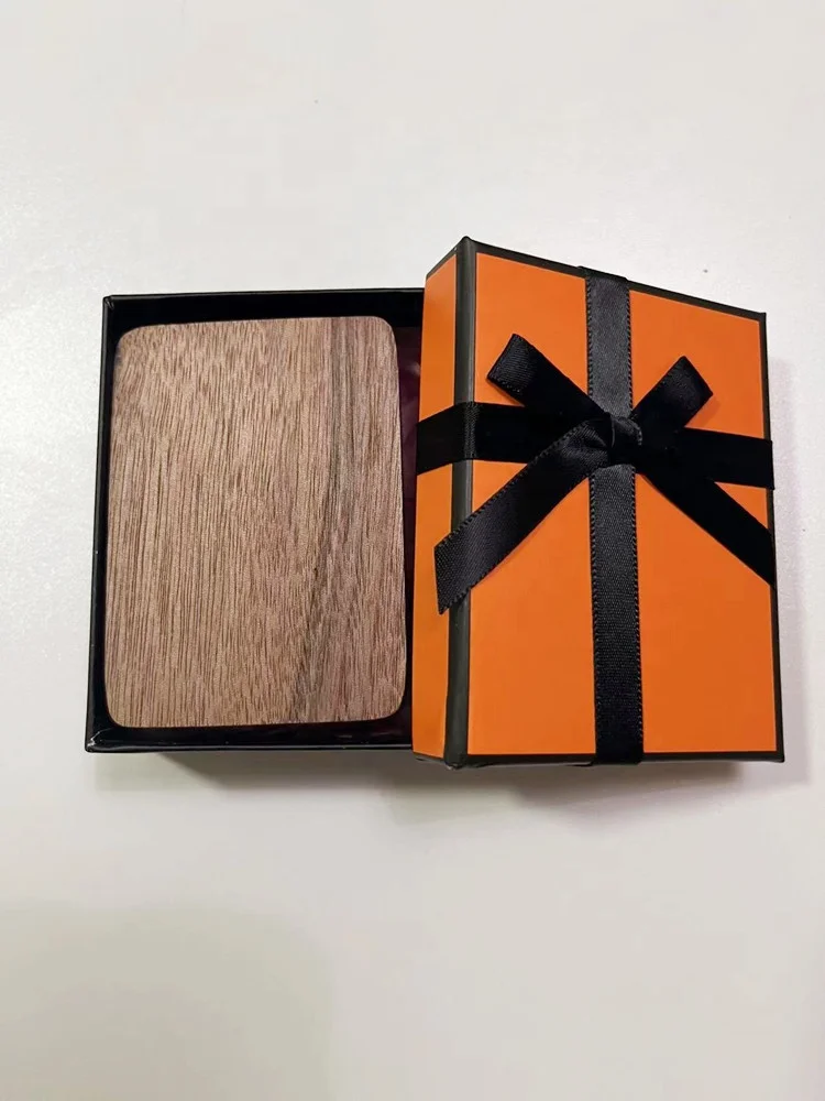 Thin Rotating Engagement Ring Box Anniversary Gift Wooden Handmade Proposal Ring Box