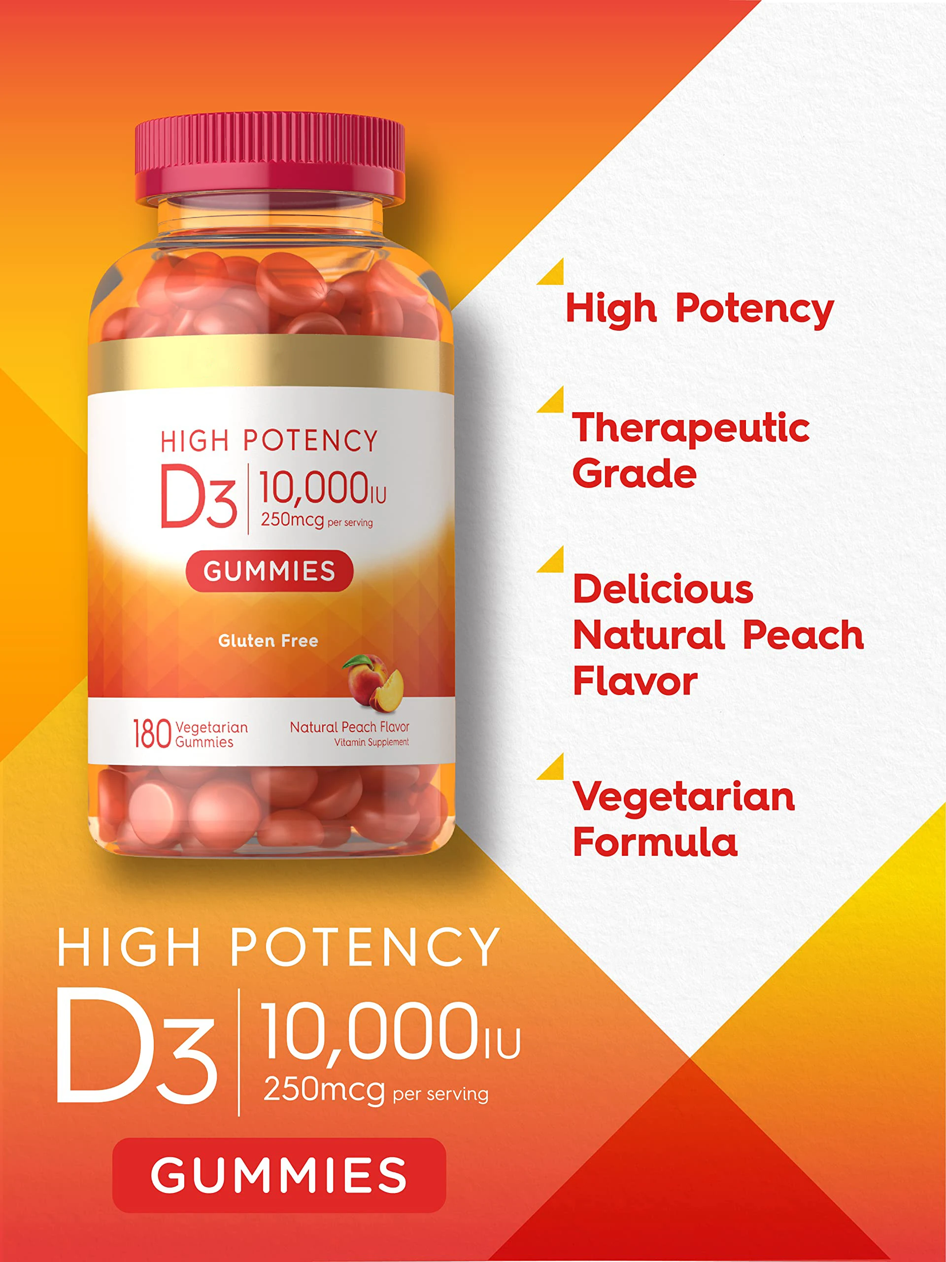 Vitamin D3 Gummy For Pure GMP-Quality Certified Wheat exclusion Sustainable-oriented No sugar version