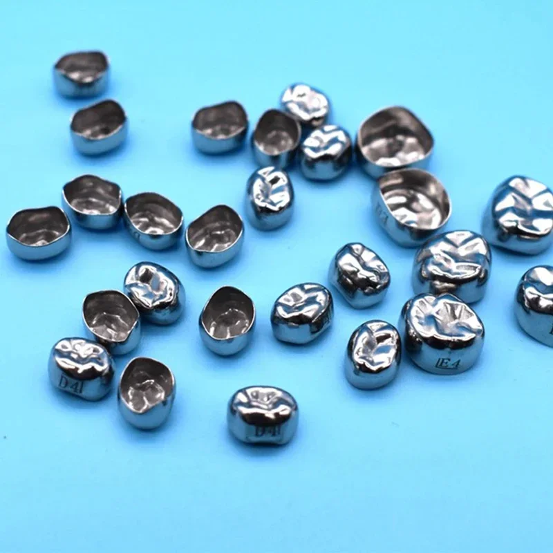 Dental Stainless Steel Temporary Crown Kids Molar Crown