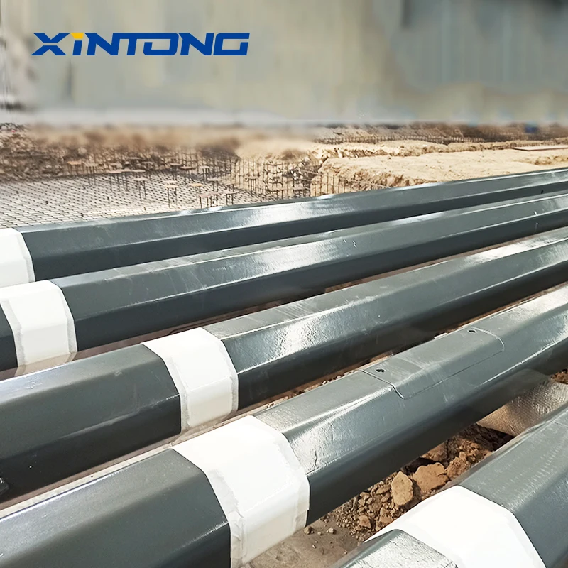 XINTONG 10M 12M Single Arm Double Arms SolarHot Dip Galvanized 9M Galvanized Street Light Pole
