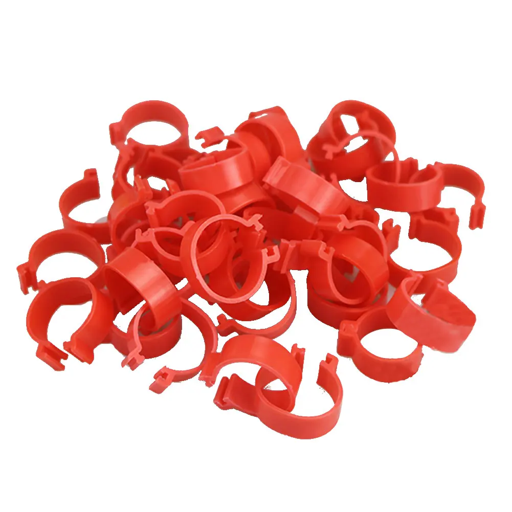 
2020 100pcs/lot Chicken Leg Rings Poultry Ankle Bands Number Tag Markers for Birds Gamefowl Turkey Duck 