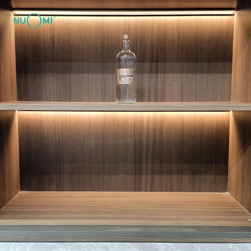 NUOMI Surface mounted triangular oblique light strip installed on the bookcase led closet lighting