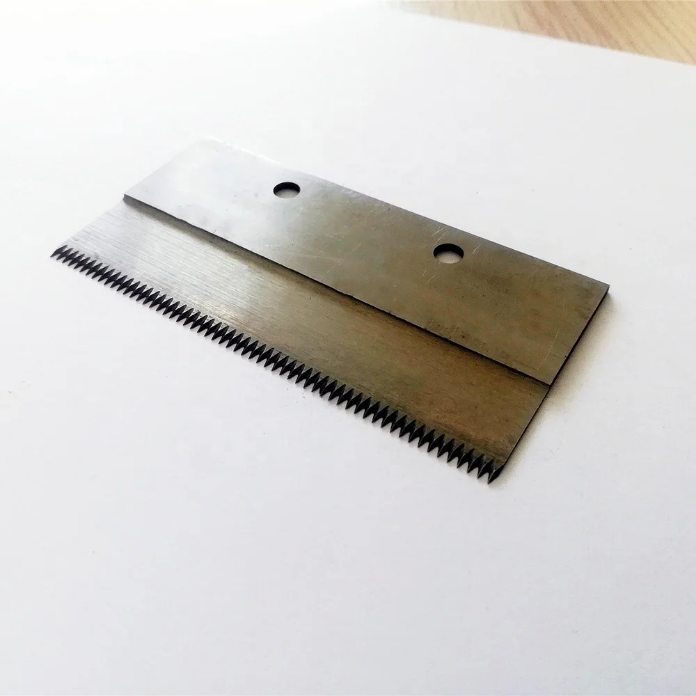 Factory Price Packaging Machine Cutter Knife Flat Straight Long Toothed Blade