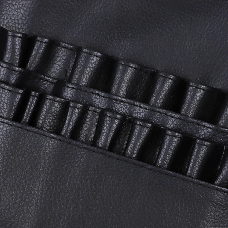 
Pro New High Quality Black PU Makeup Bag makeup waist apron for makeup artist 
