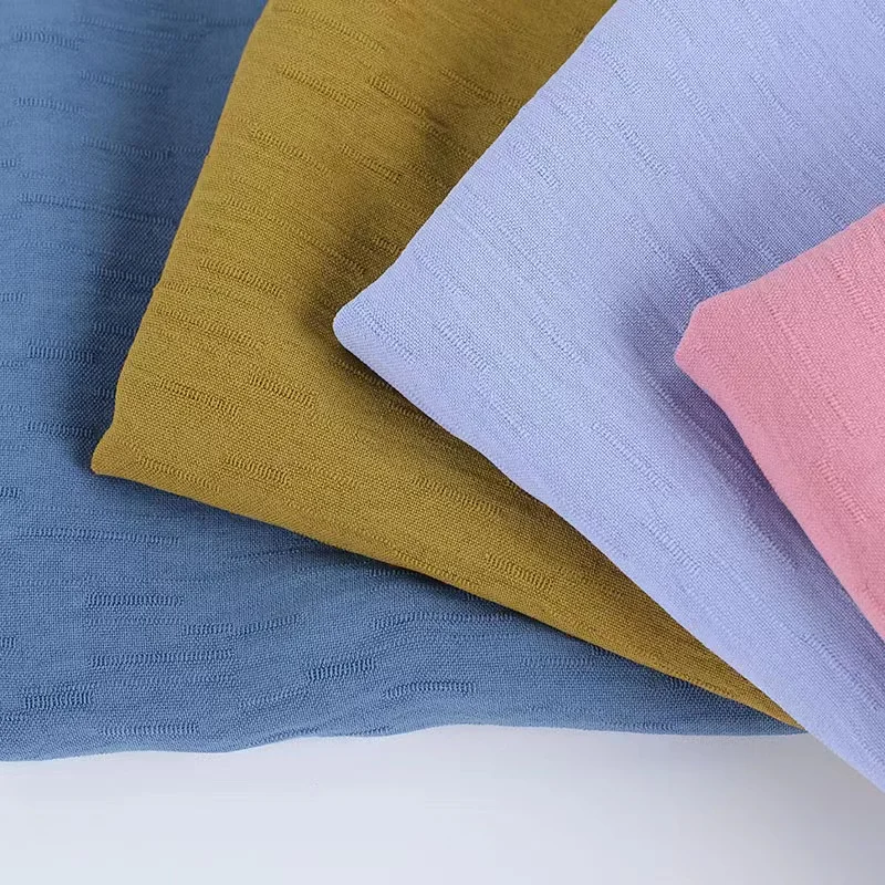 2023 CEY imitation bamboo hemp texture fabric 170g spring/summer dress shirt pajamas CEY  fabric abaya