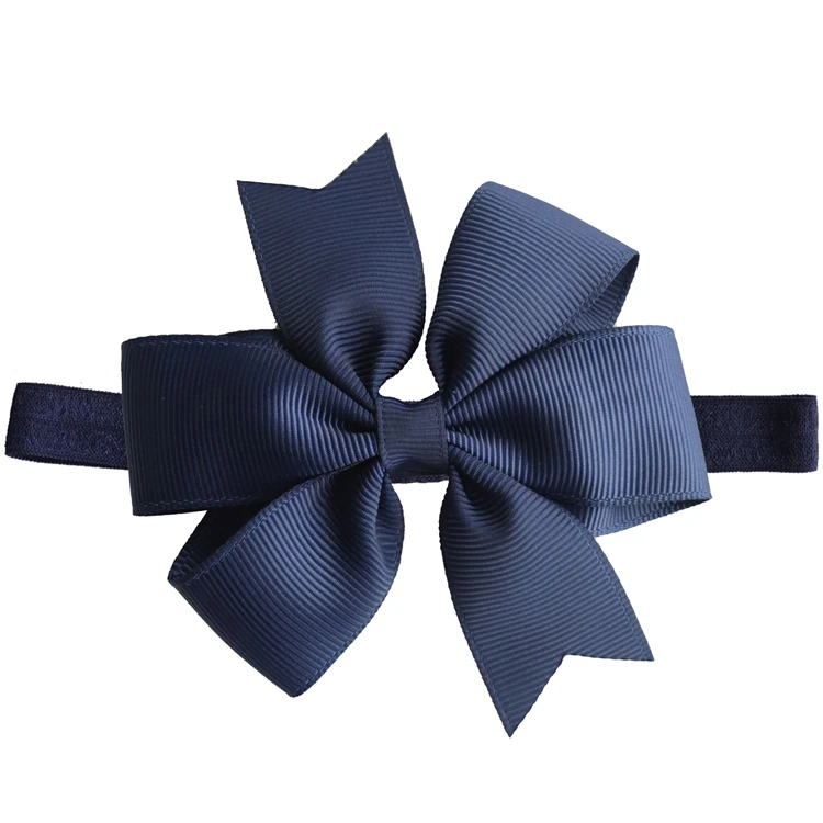 3.5' Pinwheel Hair bow with Headbands Soft stretch hairbands Hairbows Hair bands Accessories for baby Kids Girls
