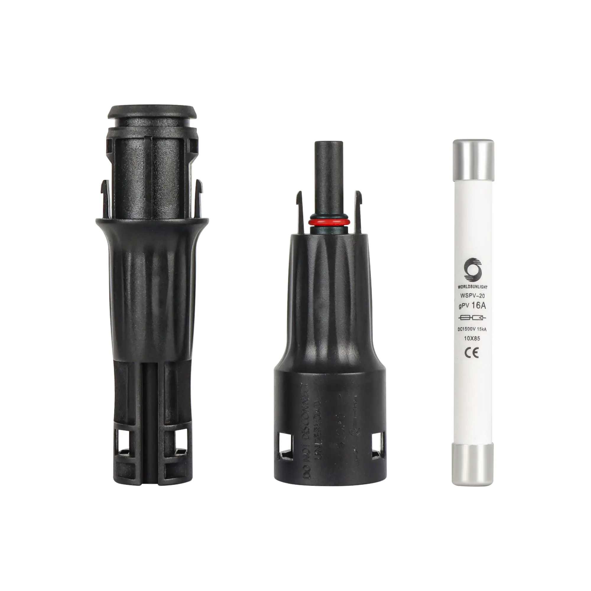 WSPVFC 10A 12A 15A 20A 30A 1500V DC предохранитель для панели солнечных батарей защитный PV фотоэлектрический Разъем Предохранитель