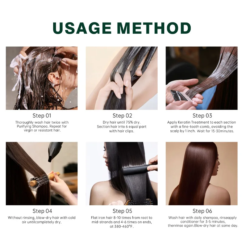 OEM Keratin Protein Hair Treatment Smoothing Moisturizing Nourishing for Salon Professional Use