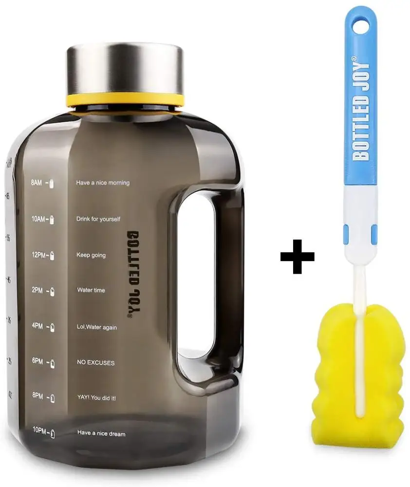 
Gallon Portable Daily Large Water Bottle 2.2 L / 75 OZ Bottle Motivational Fitness Sports Water Bottle with Time 