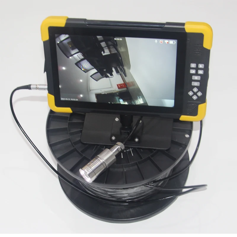4K Touch Screen 5MP AHD IP68 Water Well Drill Hole Borehole Drain Gutter Sewer Inspection Underwater Camera System