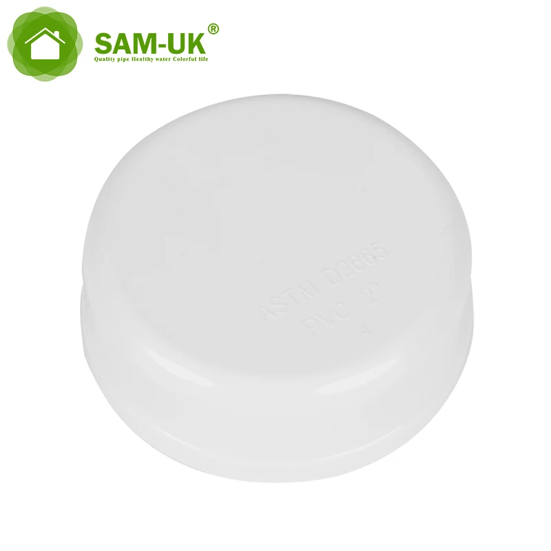 Factory customized sale in the current season dwv 12 inch pvc pipe cap  plastic pvc pipe cap end fittings