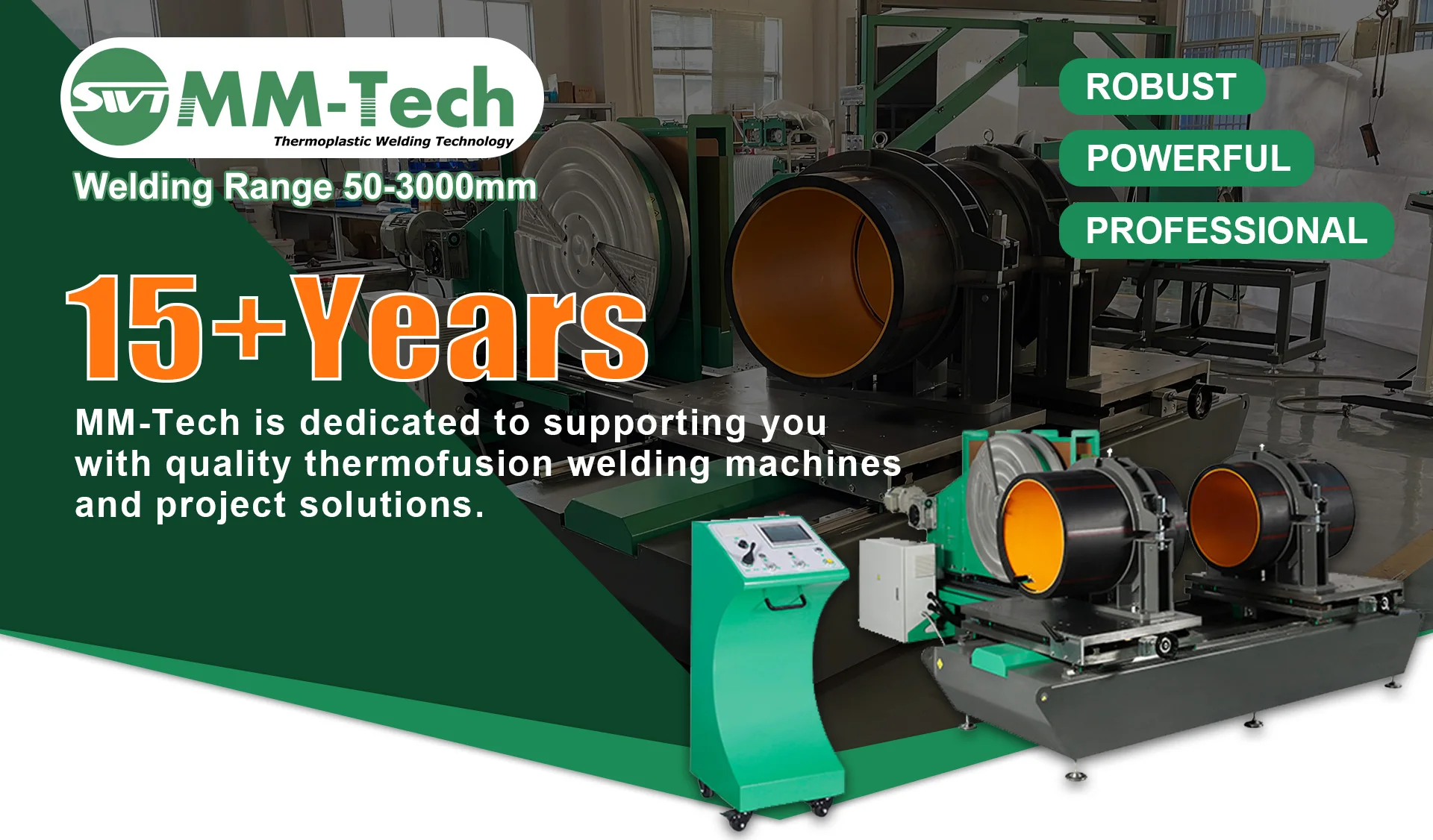 MM-Tech SWT-MA54 CNC 48'-54'IPS HDPE Pipes Multi-angle Workshop Fitting Welding Machine for Water System With 2-year Warranty