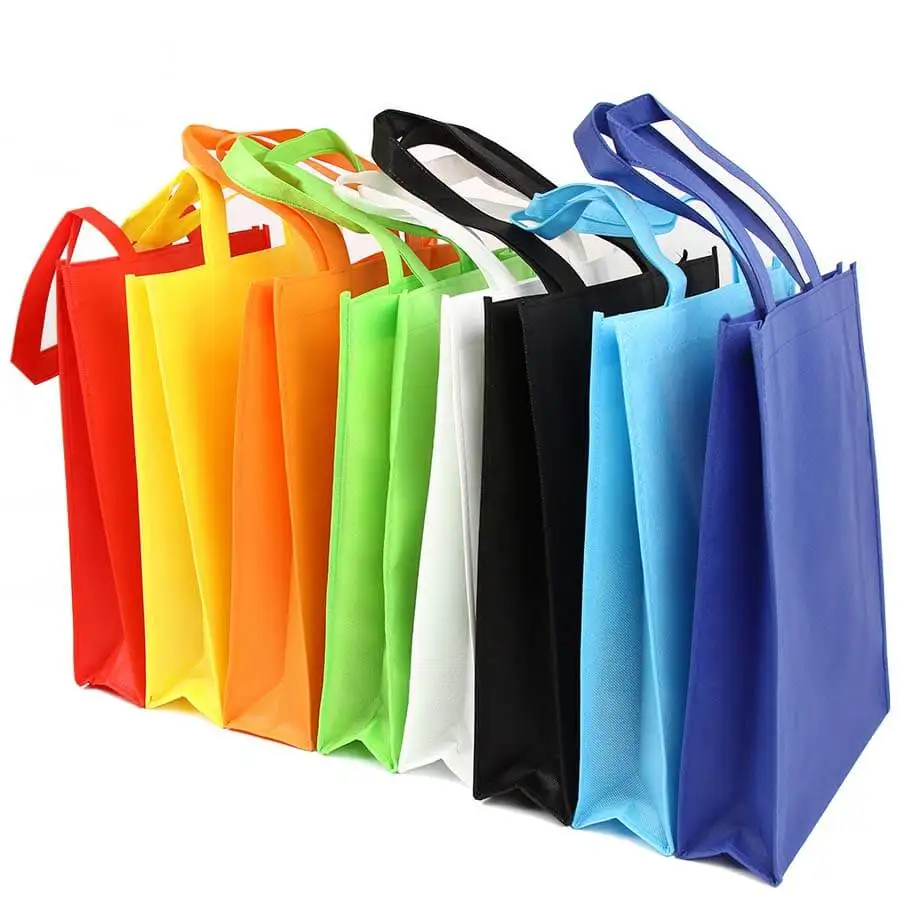 Custom Reusable Laminated Polypropylene Non Woven Bag Recycle Rpet Tote Shopping Bag