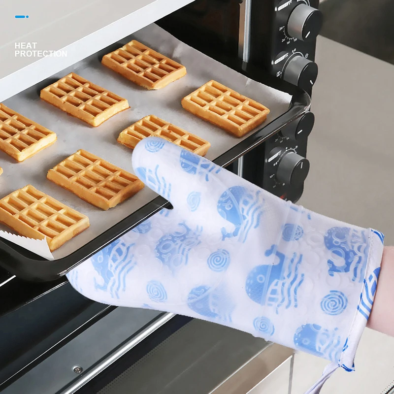 Wholesale Meita Home Extra Long Professional Heat Resistant Silicone Oven Mitts