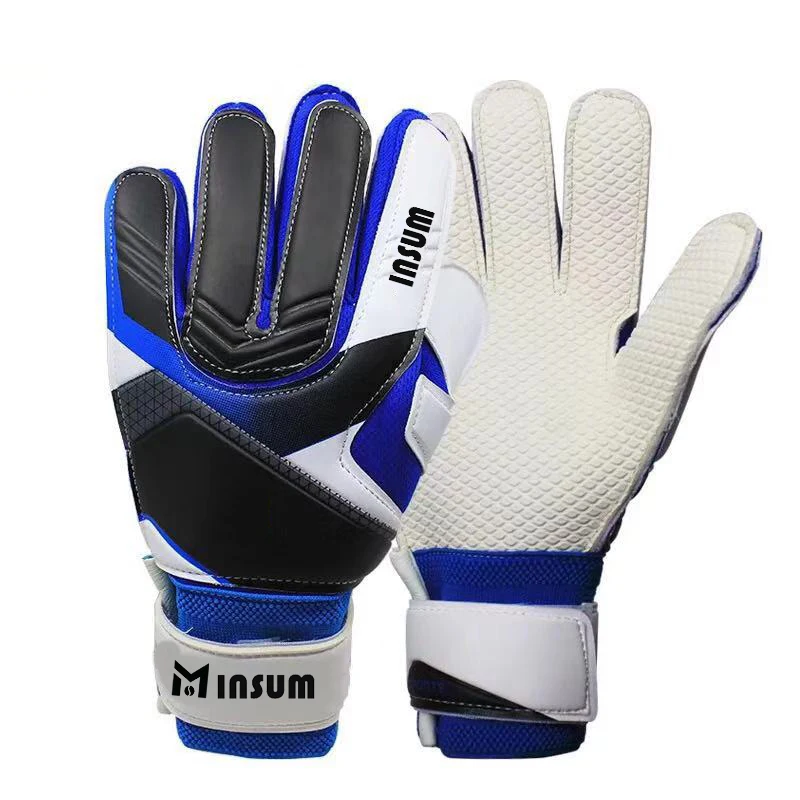 
2020 Wholesale Kids Adults Size Soccer Goalkeeper Gloves Professional Thick Latex Soccer Goalkeeper Gloves Premium 