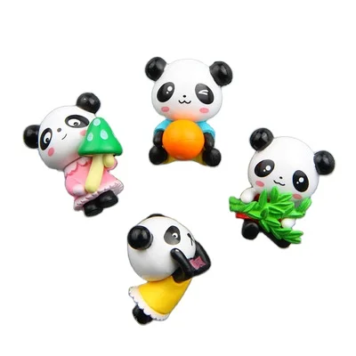 2022 Amazon Hot Sell Cute Panda Magnetic Fridge Sticker Rubber Soft Magnet Magnetic Decorative Sticker 3D Fridge Sticker