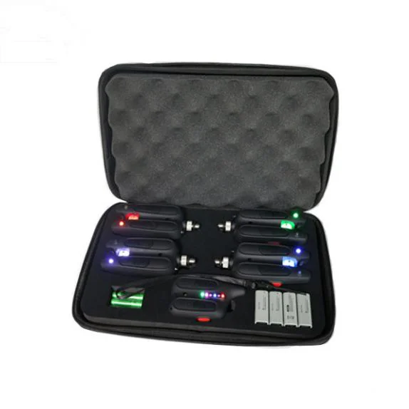 JZH wholesale price carp fishing wireless bite alarm JZH-RF1118 4+1 set Europe Fishing Tackle