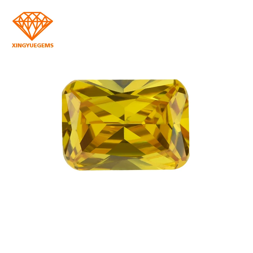 Высококачественные Синтетические камни с фианитами 5A + Цирконий прямоугольный снятый Вырез Свободный кубический цирконий