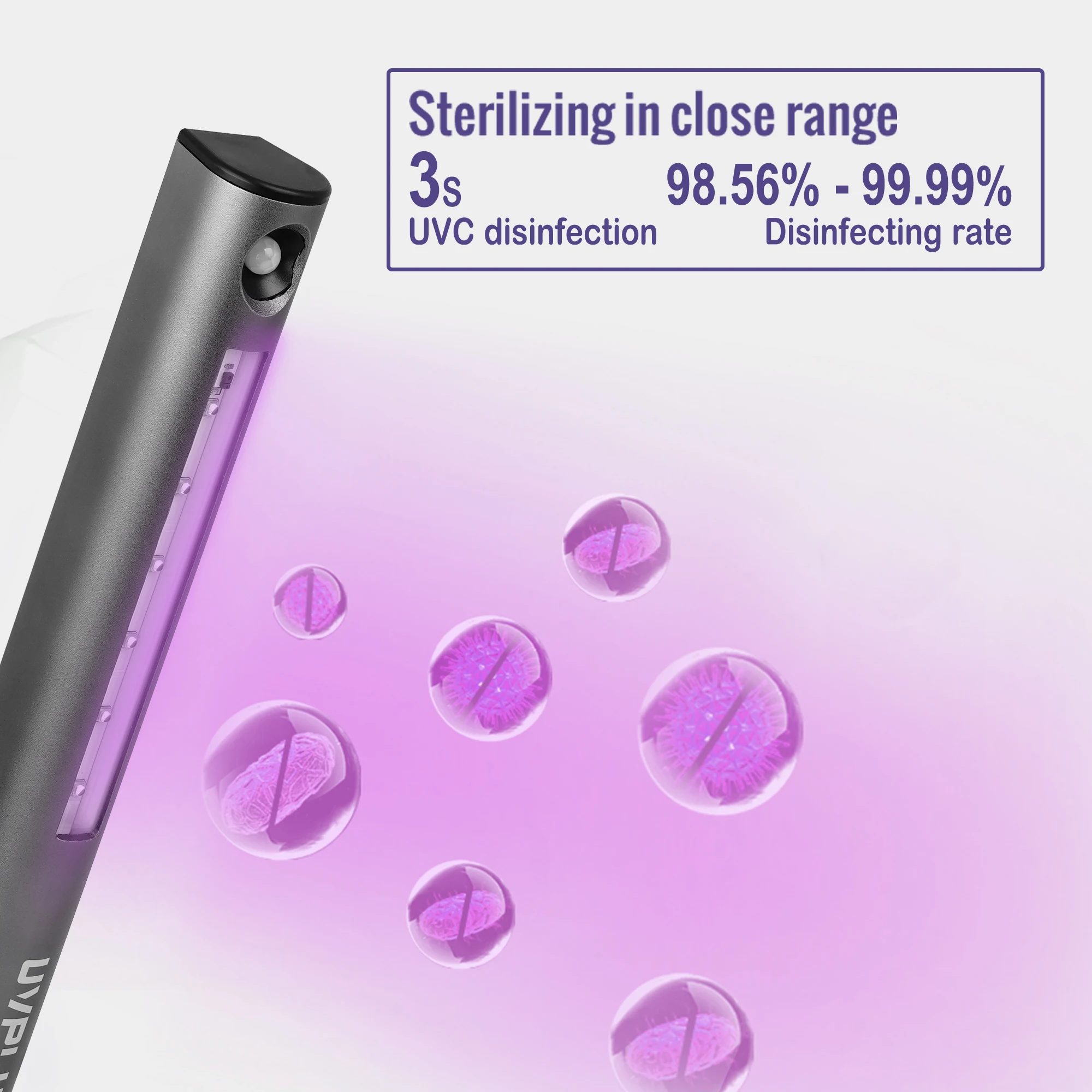 Intelligent UVC OZONE Rechargeable Sterilization Bar Ultraviolet Ray Business Trip Sterilization Equipment