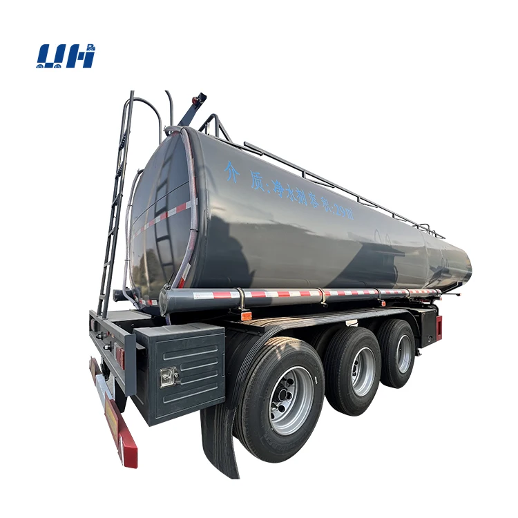 Rent and Sale 12 Wheel 11M Thicken Small Fuel Tank Trailer with PE Lining