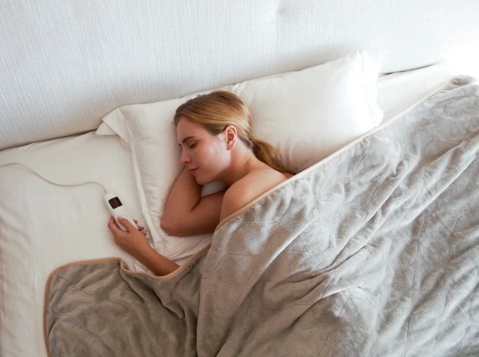 CE Approval 220-240V Electric Blanket Heating Throw Blankets with VDE Plug