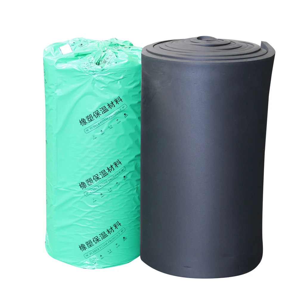 6mm Thickness Good Quality Hot Sale Self-adhesive Waterproof Fireproof Natural Rubber Foam Sheet or Board with Aluminum Foil