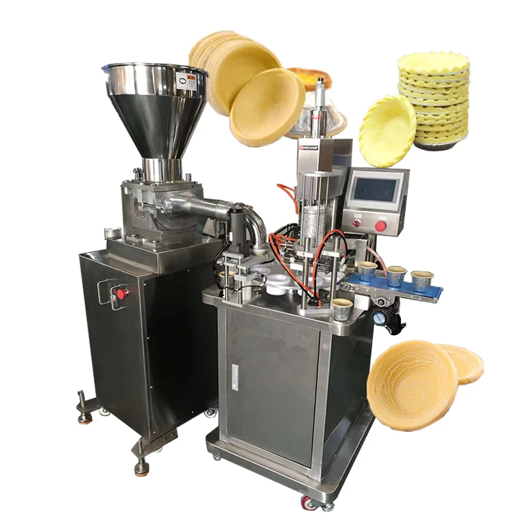 2022 Egg Tart Shell Production Line / Egg Tart Skin Forming Shell Making Machine