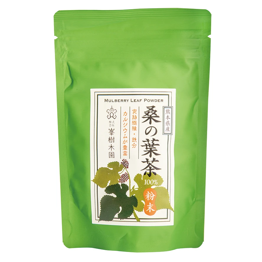 Clear light green subtle fragrance instant root mulberry tea powder