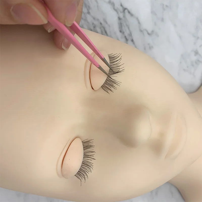Factory sale lash practice mannequin with removable eyelids Mannequin Training Head Eyelash Extension