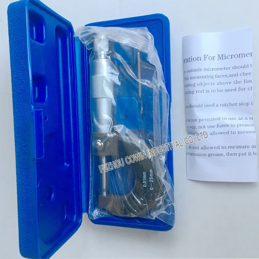 Higu accuracy External micrometer 25-50mm Super Hard Carbide Tipped Premium Outside Micrometer