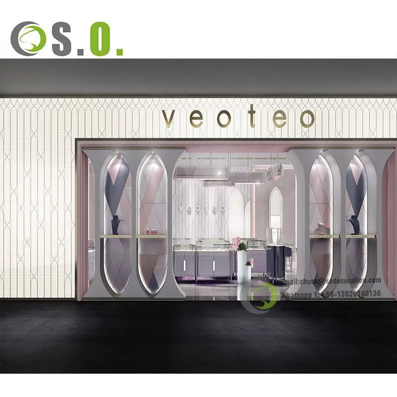 Luxury Stainless Steel Frame Glass Jewelry display showcase glass cabinet display case display cabinet showcase