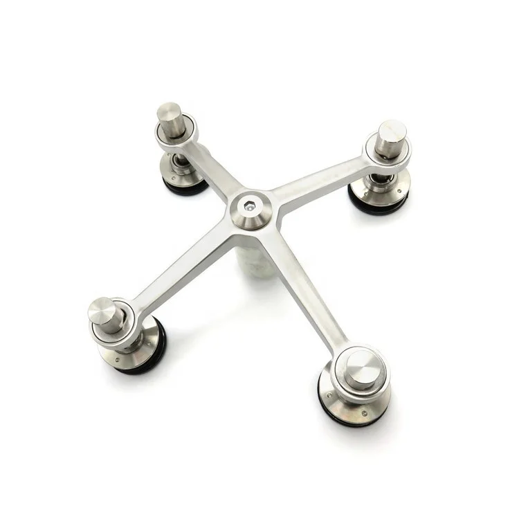 4 Claw Spider Glass Fittings Mod Holder Fixed Curtain Wall Buildings Stainless Steel Glazing