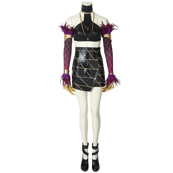 
League of Legends Evelynn Cosplay Costume Adult costume women Halloween Christmas Costume Set 4335 