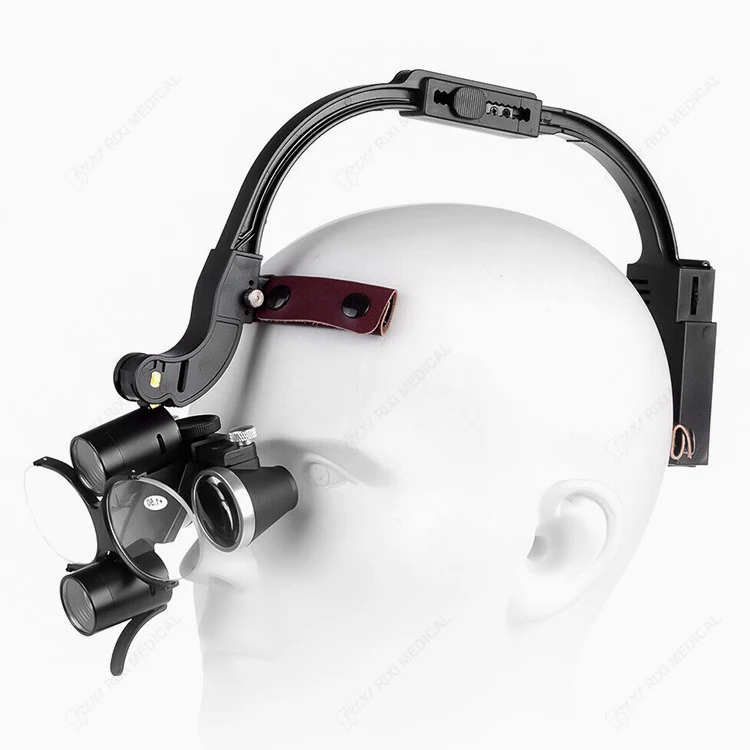 Headgear Dental Loupes 2.5X 3.5X Dental Surgical Loupes With 5W Light Dental Loupe
