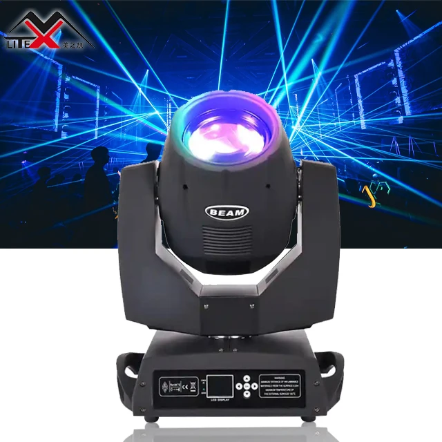 Сценическое освещение RGBW 7R 230W точечная Призма Dmx512 движущаяся головка света для Dj диско сцены